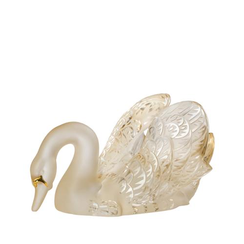 SCULPTURE CYGNE TÊTE BAISSÉE