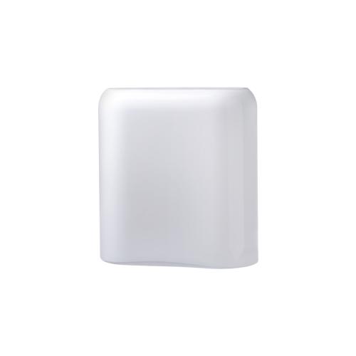 VASE LAYERS MEDIUM - BLANC OPALE