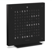 QLOCKTWO TOUCH DEEP BLACK