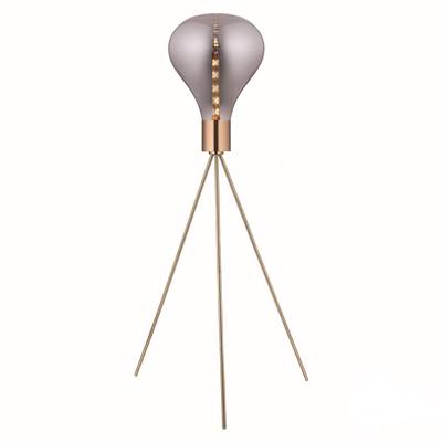 LAMPADAIRE AMPOULE MÉTALLIQUE