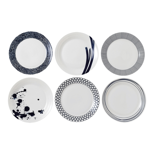 ASSIETTES À DÎNER BLEUES