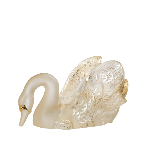 SCULPTURE CYGNE TÊTE BAISSÉE